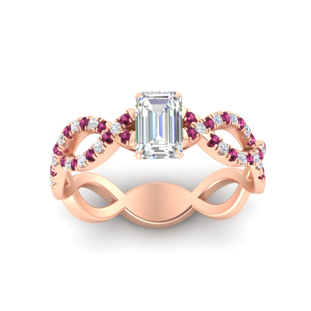 infinity-emerald-cut-twist-diamond-engagement-ring-with-pink-sapphire-in-rose-gold-FD11157EMRGSADRPIANGLE3-NL-RG