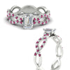 Load image into Gallery viewer, infinity-emerald-cut-twist-diamond-engagement-ring-with-pink-sapphire-in-white-gold-FD11157EMRGSADRPIANGLE3-NL-WG