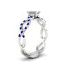 Load image into Gallery viewer, infinity-emerald-cut-twist-diamond-engagement-ring-with-sapphire-in-white-gold-FD11157EMRGSABLANGLE3-NL-WG