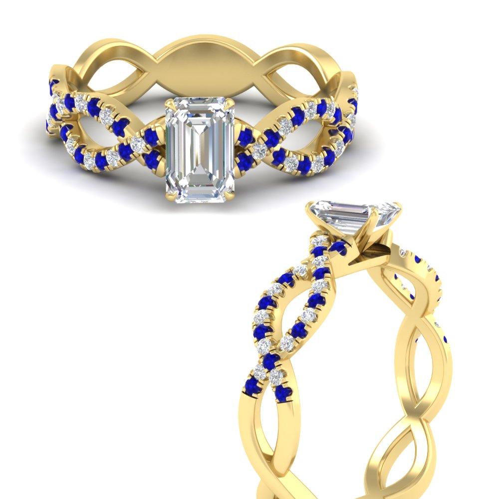 infinity-emerald-cut-twist-diamond-engagement-ring-with-sapphire-in-yellow-gold-FD11157EMRGSABLANGLE3-NL-YG