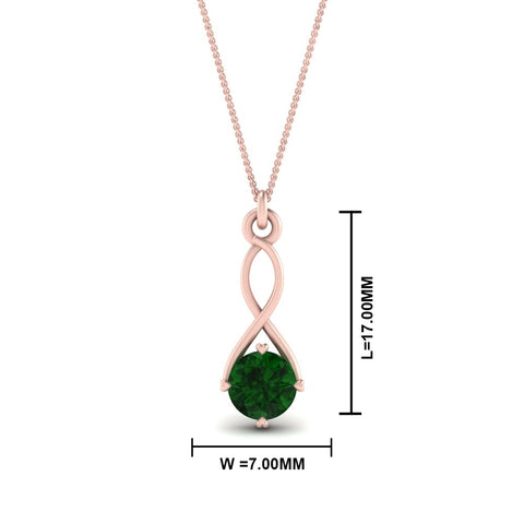 Infinity Solitaire Pendant