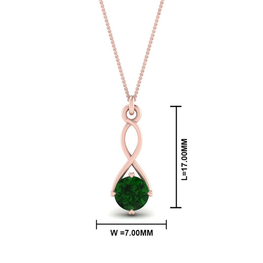 Infinity Solitaire Pendant