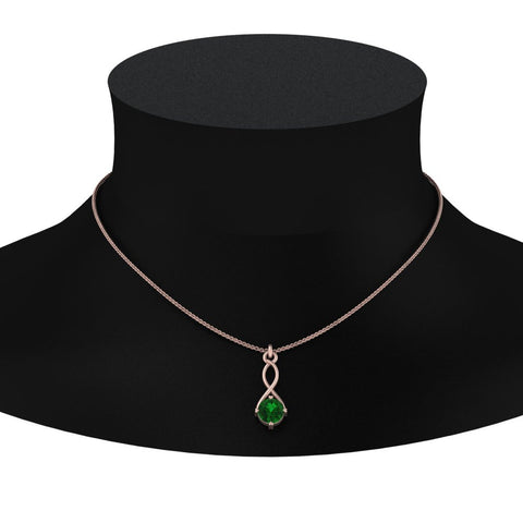 Infinity Solitaire Pendant