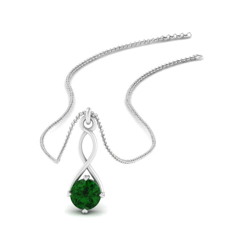 Infinity Solitaire Pendant