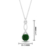Load image into Gallery viewer, Infinity Solitaire Pendant