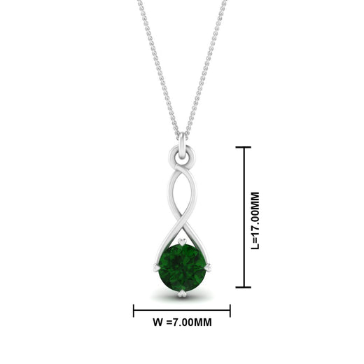 Infinity Solitaire Pendant