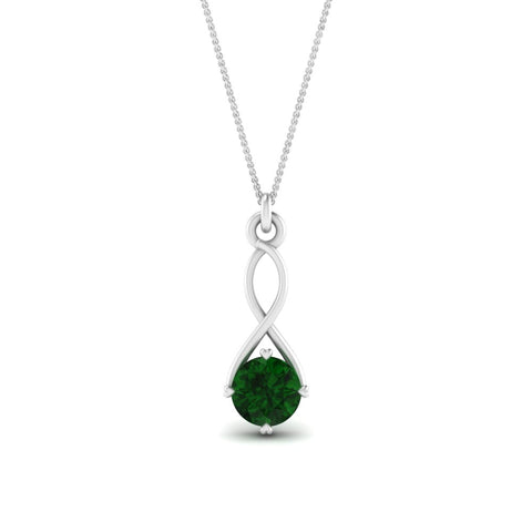 Infinity Solitaire Pendant