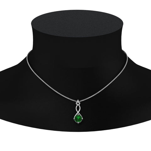 Infinity Solitaire Pendant