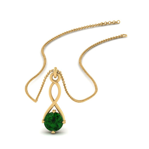 Infinity Solitaire Pendant