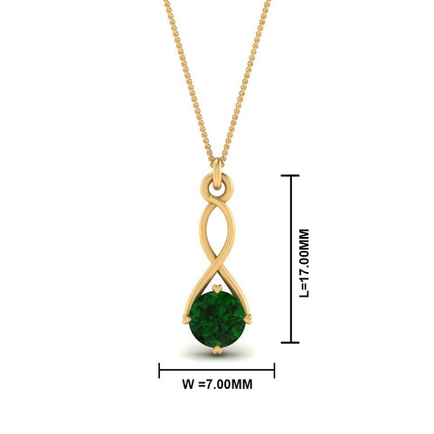 Infinity Solitaire Pendant