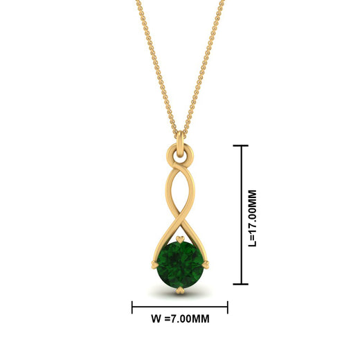 Infinity Solitaire Pendant