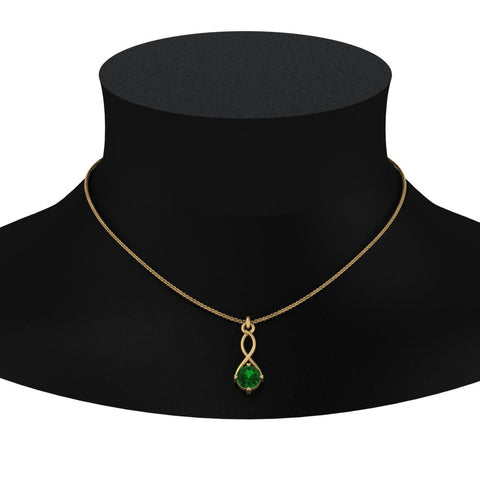 Infinity Solitaire Pendant
