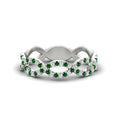 Thumbnail 47 - Infinity Diamond Twist Wedding Band