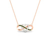 Load image into Gallery viewer, infinity-emerald-two-tone-pendant-necklace-in-FDPD11206GEMGR-NL-RG.jpg