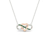 Load image into Gallery viewer, infinity-emerald-two-tone-pendant-necklace-in-FDPD11206GEMGR-NL-WG.jpg