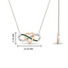 Load image into Gallery viewer, infinity-emerald-two-tone-pendant-necklace-in-FDPD11206GEMGR-NL-WG.jpg