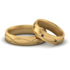 Load image into Gallery viewer, infinity-engraved-his-and-her-black-diamond-matching-bands-in-yellow-gold-FD9352BGBLACK-NL-YG.jpg