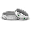 Load image into Gallery viewer, infinity-engraved-his-and-her-emerald-matching-bands-in-white-gold-FD9352BGEMGR-NL-WG.jpg