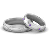 Load image into Gallery viewer, infinity-engraved-his-and-her-purple-topaz-matching-bands-in-white-gold-FD9352BGVITO-NL-WG.jpg