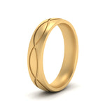Load image into Gallery viewer, Infinity Grooved Mens Gold Ring
