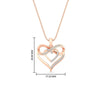 Load image into Gallery viewer, infinity-heart-pendant-rose-gold-fdpd11553angle1-nl-rg-hw