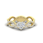 Load image into Gallery viewer, infinity-heart-shaped-twist-diamond-engagement-ring-in-yellow-gold-FD11157HTRANGLE3-NL-YG
