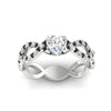Load image into Gallery viewer, infinity-heart-shaped-twist-diamond-engagement-ring-with-black-diamond-in-white-gold-FD11157HTRGBLACKANGLE3-NL-WG