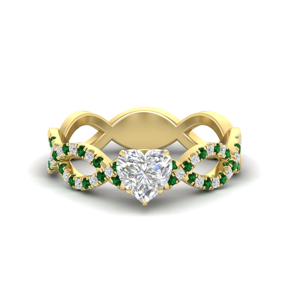 infinity-heart-shaped-twist-diamond-engagement-ring-with-emerald-in-yellow-gold-FD11157HTRGEMGRANGLE3-NL-YG