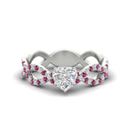 Load image into Gallery viewer, infinity-heart-shaped-twist-diamond-engagement-ring-with-pink-sapphire-in-white-gold-FD11157HTRGSADRPIANGLE3-NL-WG