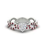 Load image into Gallery viewer, infinity-heart-shaped-twist-diamond-engagement-ring-with-ruby-in-white-gold-FD11157HTRGRUDRANGLE3-NL-WG