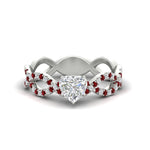 Load image into Gallery viewer, infinity-heart-shaped-twist-diamond-engagement-ring-with-ruby-in-white-gold-FD11157HTRGRUDRANGLE3-NL-WG

