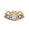 Load image into Gallery viewer, infinity-heart-shaped-twist-diamond-engagement-ring-with-ruby-in-yellow-gold-FD11157HTRGRUDRANGLE3-NL-YG