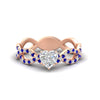 Load image into Gallery viewer, infinity-heart-shaped-twist-diamond-engagement-ring-with-sapphire-in-rose-gold-FD11157HTRGSABLANGLE3-NL-RG