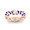 Load image into Gallery viewer, infinity-heart-shaped-twist-diamond-engagement-ring-with-sapphire-in-rose-gold-FD11157HTRGSABLANGLE3-NL-RG