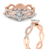 Load image into Gallery viewer, infinity-marquise-cut-twist-diamond-engagement-ring-in-rose-gold-FD11157MQRANGLE3-NL-RG