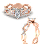 Load image into Gallery viewer, infinity-marquise-cut-twist-diamond-engagement-ring-in-rose-gold-FD11157MQRANGLE3-NL-RG
