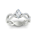 Load image into Gallery viewer, infinity-marquise-cut-twist-diamond-engagement-ring-in-white-gold-FD11157MQRANGLE3-NL-WG
