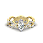 Load image into Gallery viewer, infinity-marquise-cut-twist-diamond-engagement-ring-in-yellow-gold-FD11157MQRANGLE3-NL-YG
