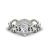 Load image into Gallery viewer, infinity-marquise-cut-twist-diamond-engagement-ring-with-black-diamond-in-white-gold-FD11157MQRGBLACKANGLE3-NL-WG
