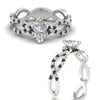 Load image into Gallery viewer, infinity-marquise-cut-twist-diamond-engagement-ring-with-black-diamond-in-white-gold-FD11157MQRGBLACKANGLE3-NL-WG