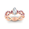 Load image into Gallery viewer, infinity-marquise-cut-twist-diamond-engagement-ring-with-pink-sapphire-in-rose-gold-FD11157MQRGSADRPIANGLE3-NL-RG