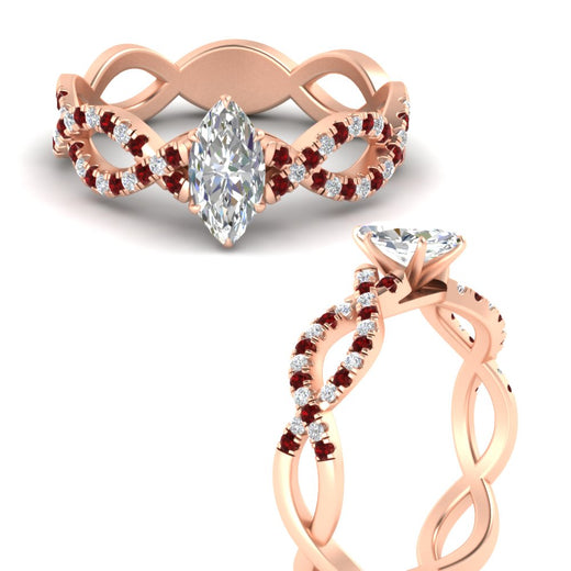 infinity-marquise-cut-twist-diamond-engagement-ring-with-ruby-in-rose-gold-FD11157MQRGRUDRANGLE3-NL-RG