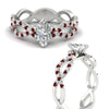 Load image into Gallery viewer, infinity-marquise-cut-twist-diamond-engagement-ring-with-ruby-in-white-gold-FD11157MQRGRUDRANGLE3-NL-WG