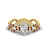 Load image into Gallery viewer, infinity-marquise-cut-twist-diamond-engagement-ring-with-ruby-in-yellow-gold-FD11157MQRGRUDRANGLE3-NL-YG