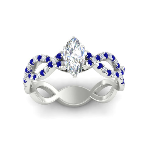 infinity-marquise-cut-twist-diamond-engagement-ring-with-sapphire-in-white-gold-FD11157MQRGSABLANGLE3-NL-WG