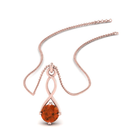 Infinity Solitaire Pendant