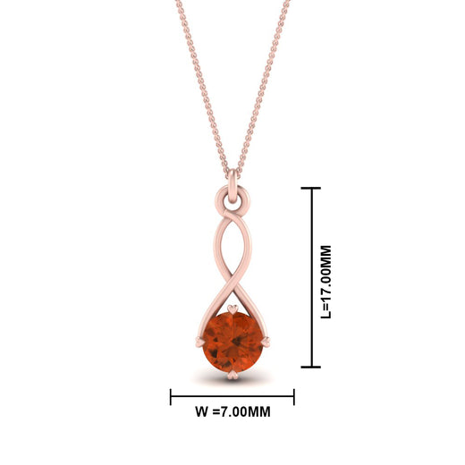Infinity Solitaire Pendant
