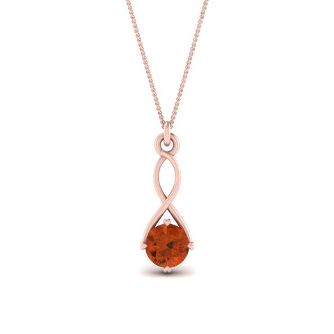 Infinity Solitaire Pendant