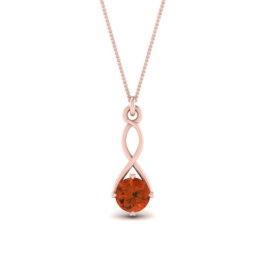 Infinity Solitaire Pendant