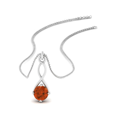 Infinity Solitaire Pendant